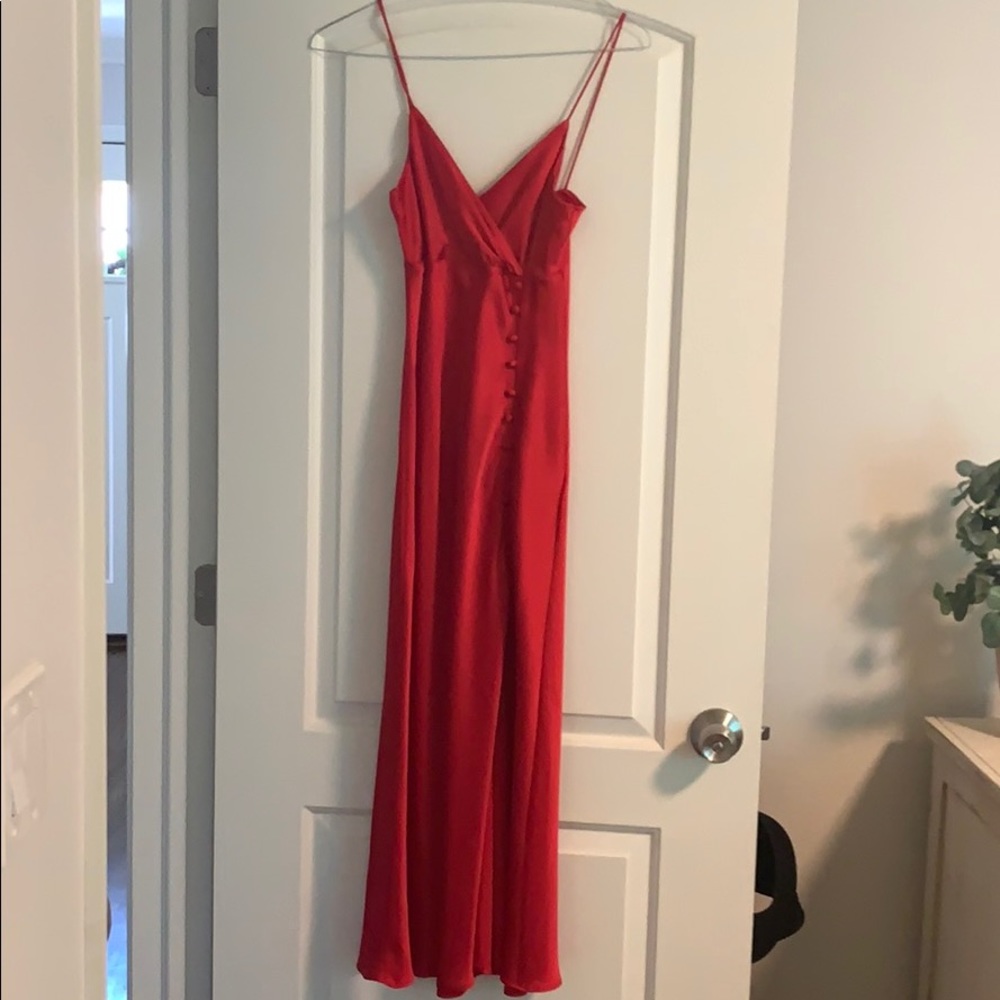 Zara satin lingerie style dress